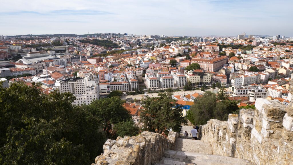 Castle Sao Jorge view Lisbon