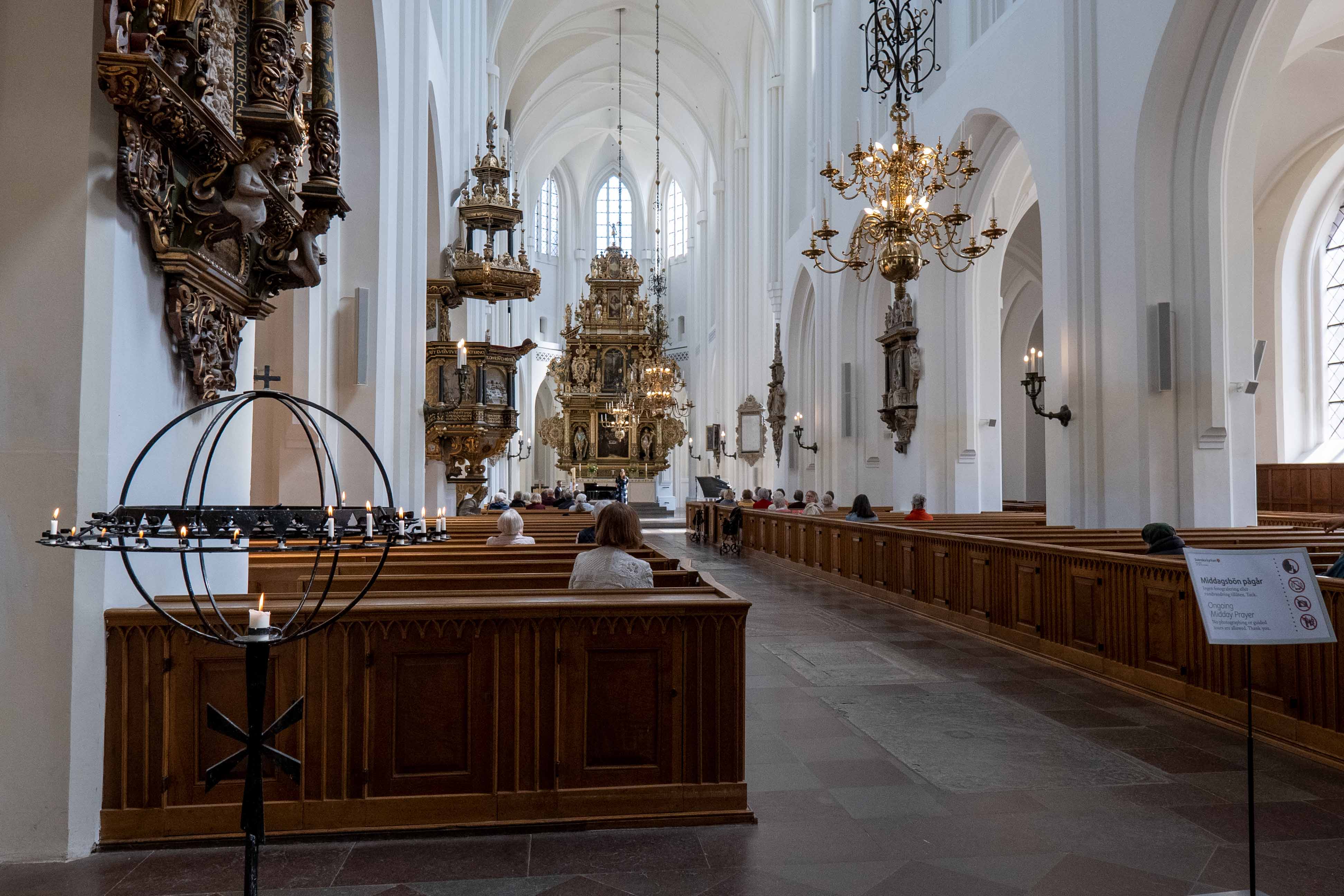 Church Malmo Sweden inside