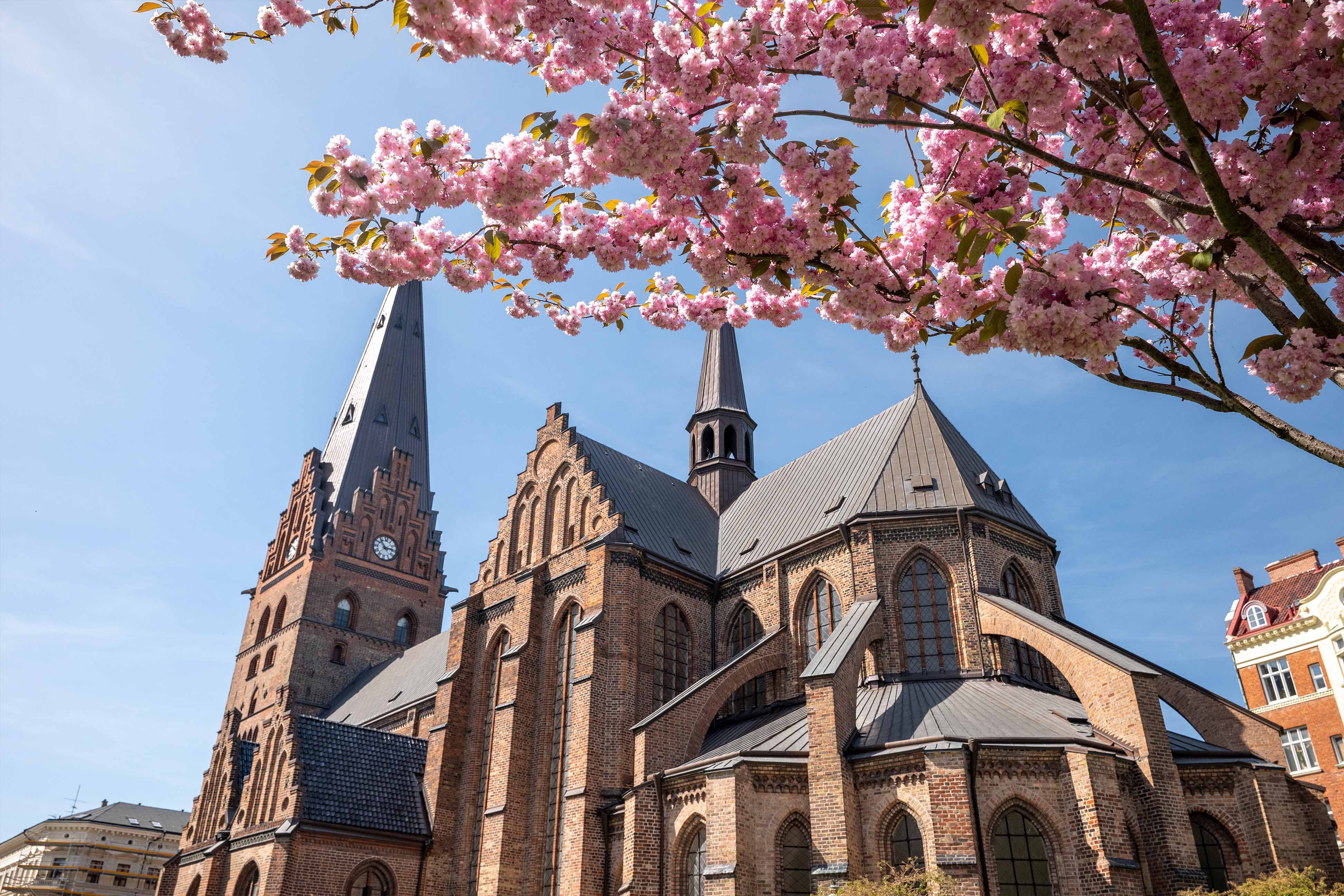 church malmo sweden in spring
